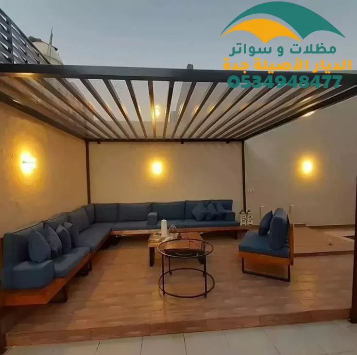 مظلات حدائق حديد احدث التصاميم 2024