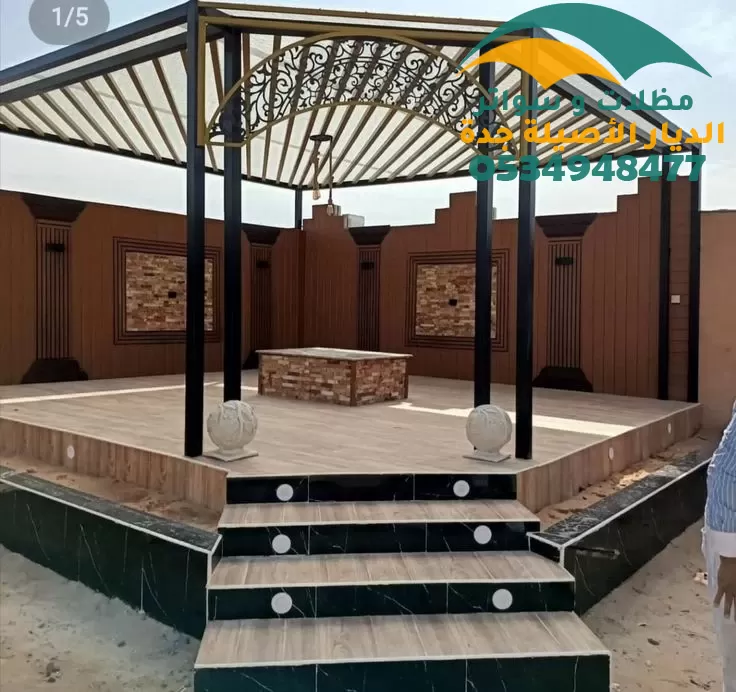 مظلات حدائق حديد احدث التصاميم 2024