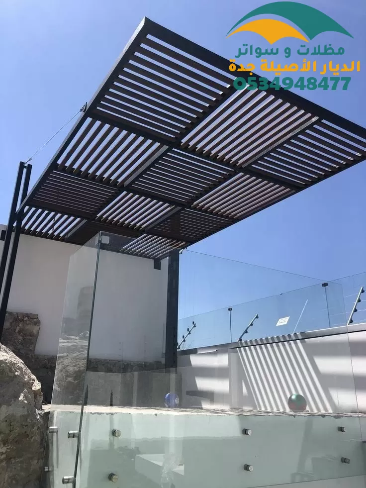 مظلات حدائق حديد احدث التصاميم 2024